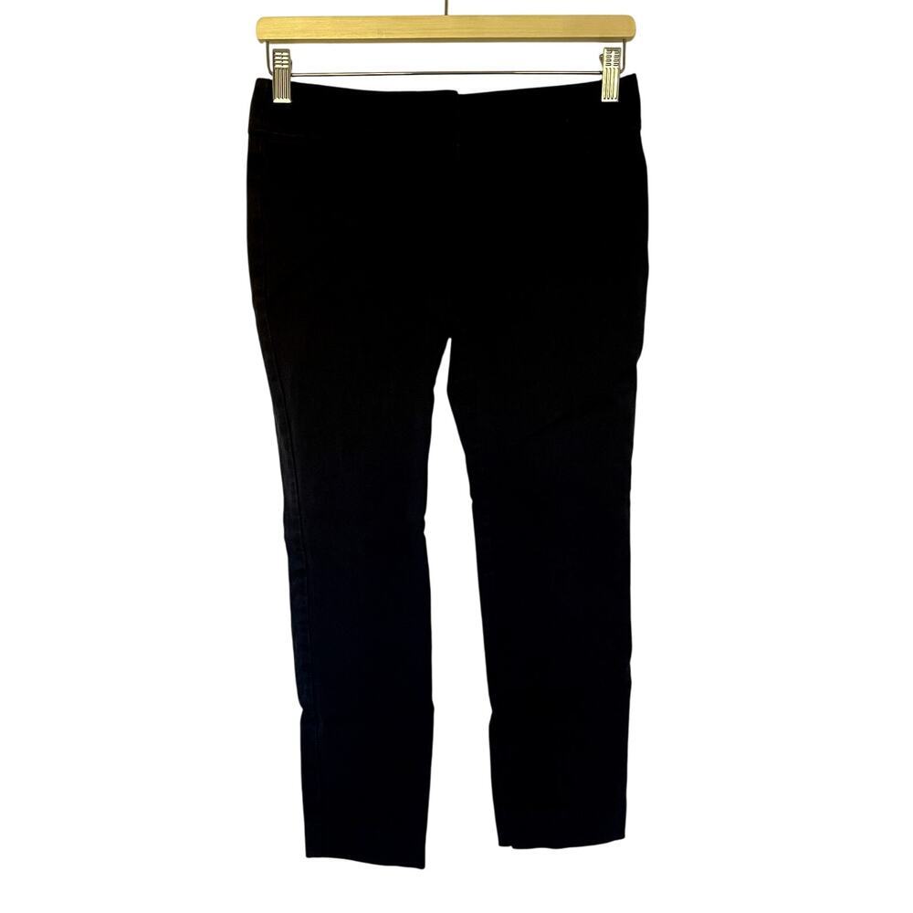 Ann Taylor Loft marisa ankle black pants trousers women's size 0P cotton rayon